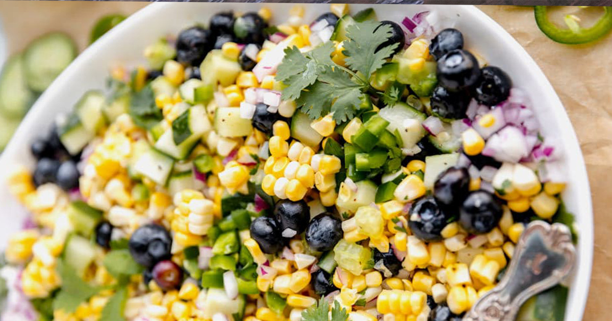 SLOMIXX® Corn & Blueberry Salad