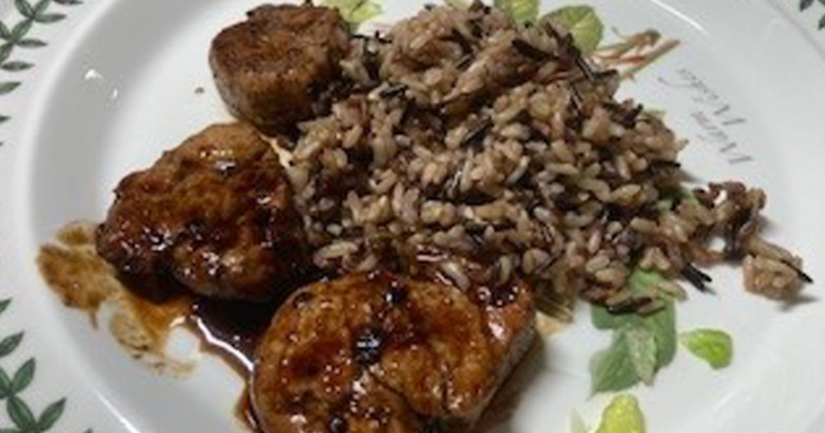 Pork Tenderloin Medallions with Balsamic Reduction