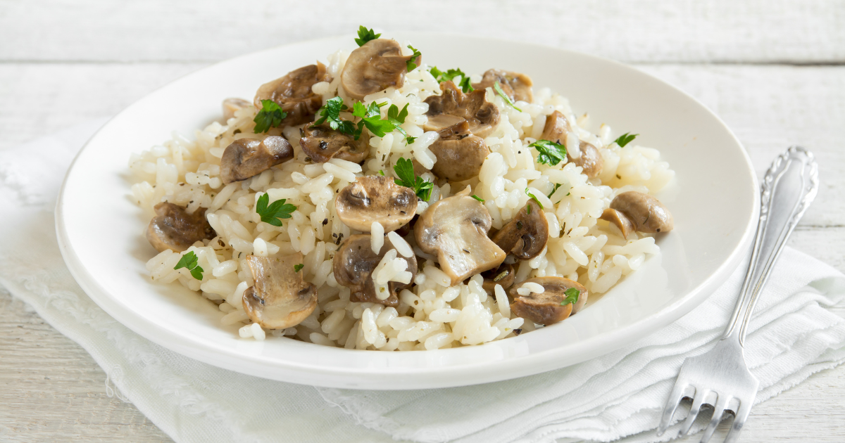 Cozy Mushroom Risotto with SLOMIXX®
